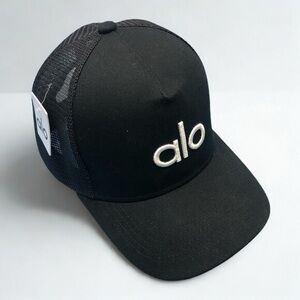 Alo Black Mesh Baseball Cap